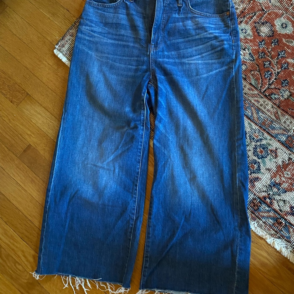 Madewell wide leg crop jeans